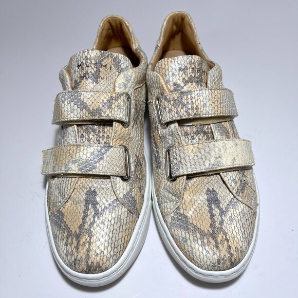 M. Gemi The Giovanna Python Leather Velcro Sneakers - Picture 8 of 15